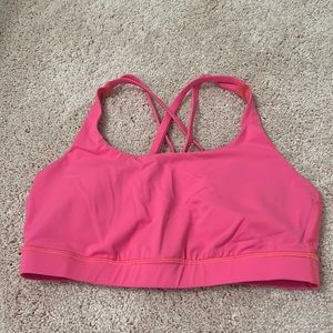 Lululemon sports bra, pink, size 10